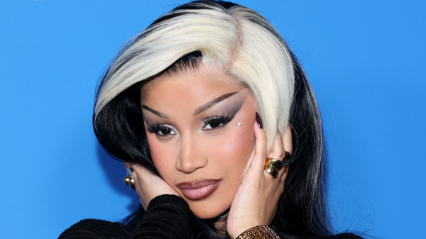 Cardi B Mixed Chrome, Ombré, and French Details Into One Mesmerizing Manicure—See the Photos